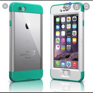 NIB Life proof nuud iPhone 6 case white and aqua